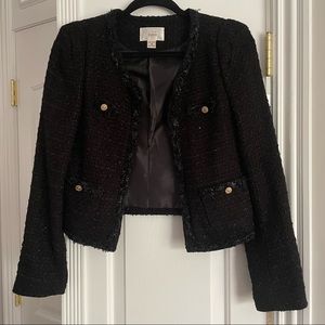 “The Coco” Black Tweed Jacket